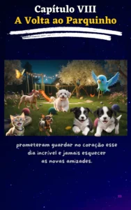 Página ilustrada do ebook As Aventuras de Filó e Filé
