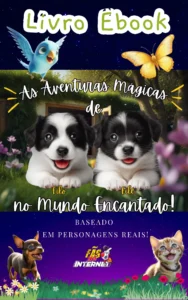 Capa do ebook infantil As Aventuras de Filó e Filé no Mundo Encantado
